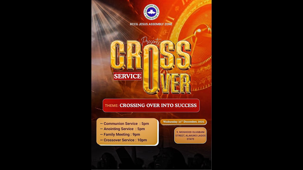 CROSSOVER SERVICE 2025 || 31ST DECEMBER || 9:00PM ||